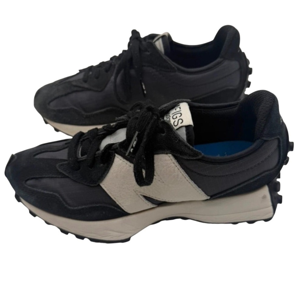 New Balance Sneakers FIGS 327 Collaboration Women's 6.5 Black White Athletic